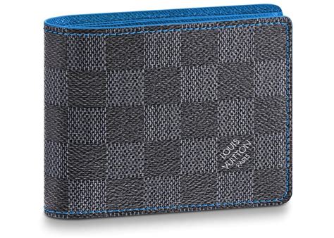 louis vuitton slender wallet blue|bifold wallet Louis Vuitton.